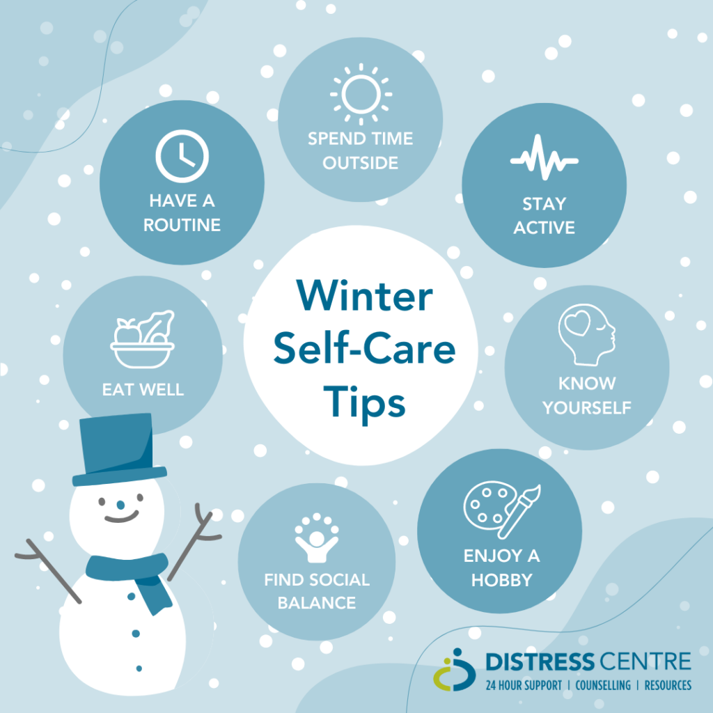 Helpful tips for winter self-care - Distress Centre