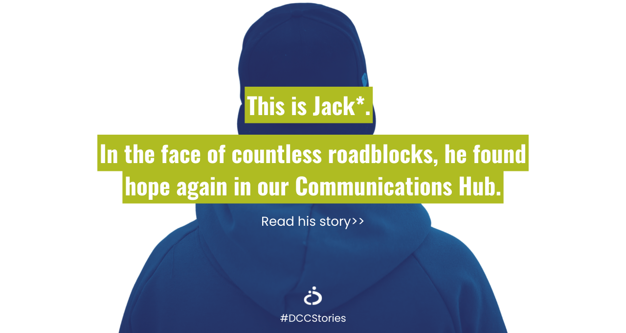 Blog post image: DCC Stories of Hope: Jack and the Hub