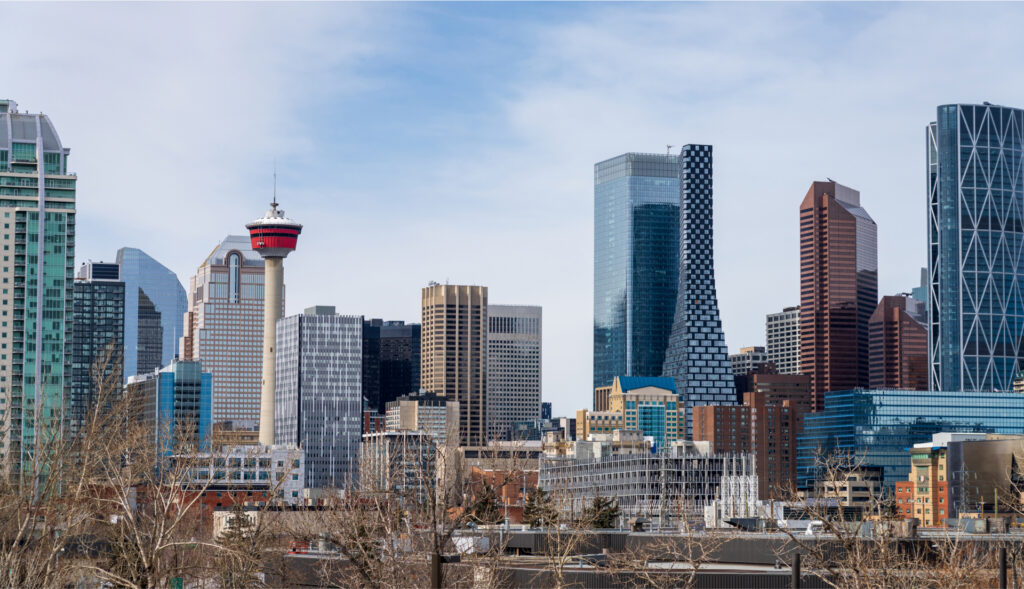 View of downtown Calgary